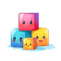 Image of three cubes asking user which cube should he linc together.